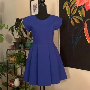 Madewell blue Gallerist ponte dress